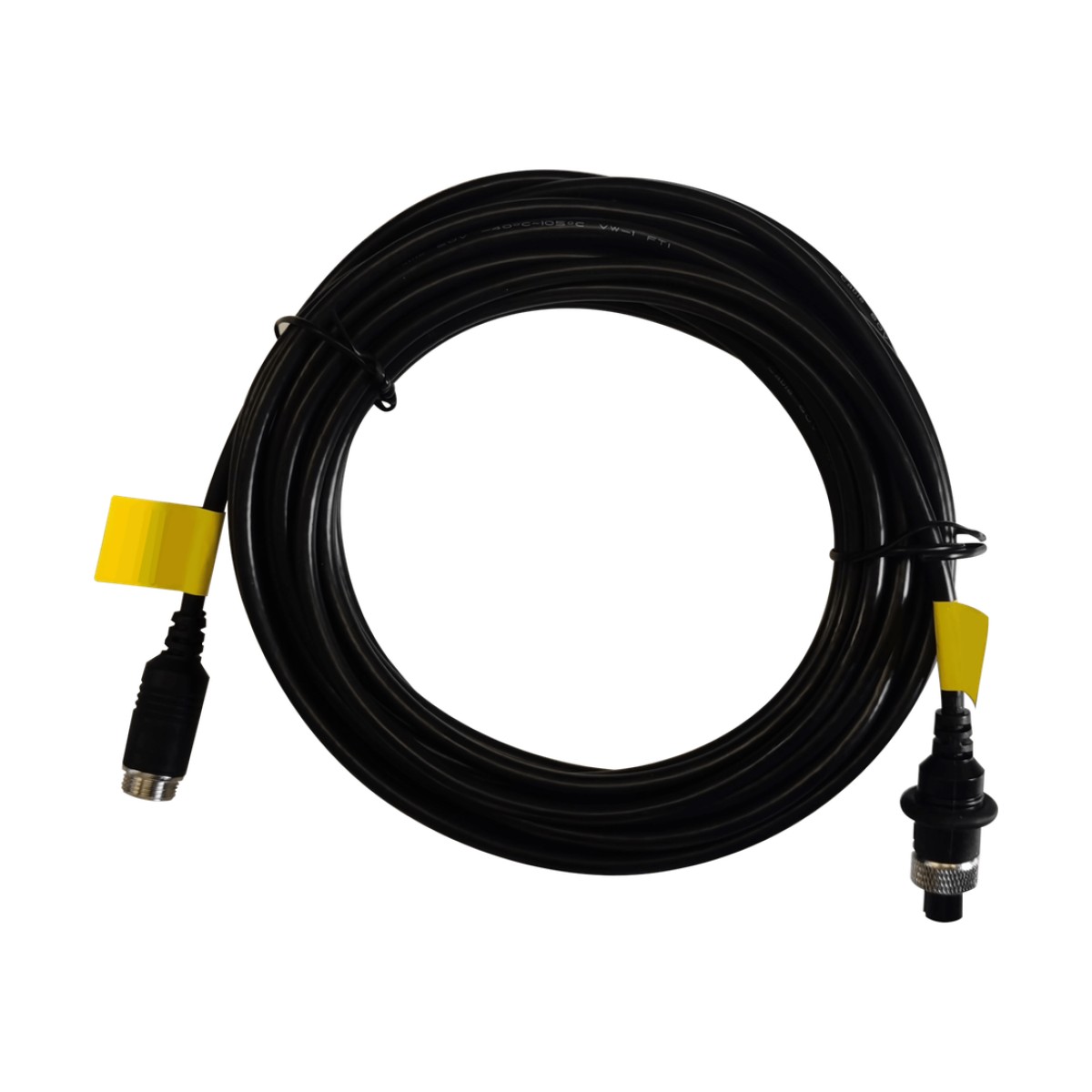 Cable Extensor de Vídeo y Audio de 12 Metros / Conector Tipo Aviación / Compatible con Cámara TURBO Móvil HIKVISION