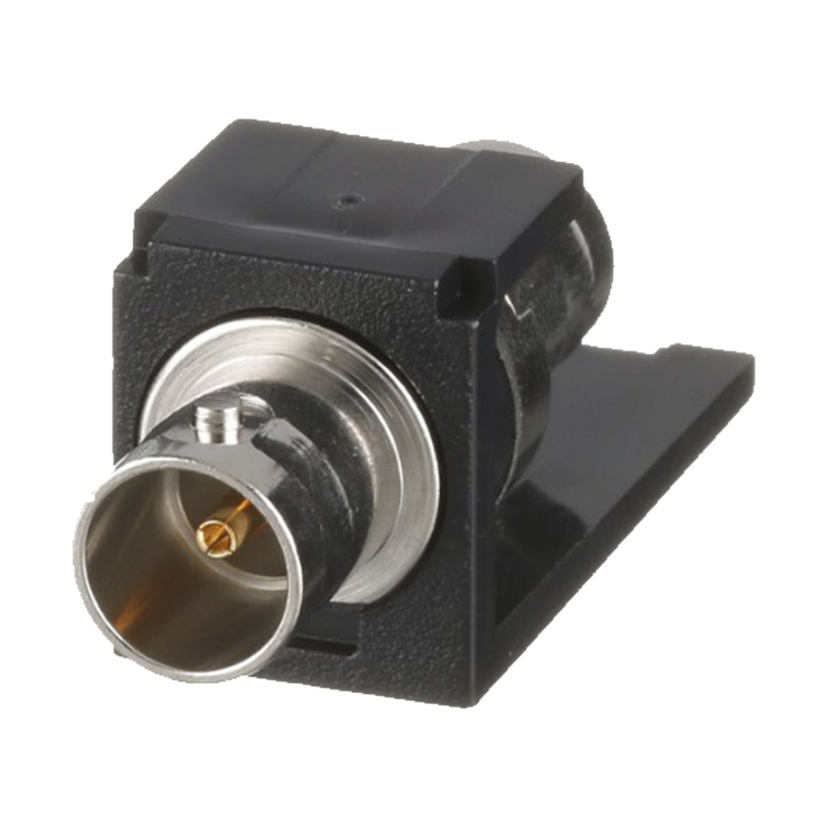Módulo Acoplador Coaxial Tipo BNC, Mini-Com, de 75 Ohms, Color Negro