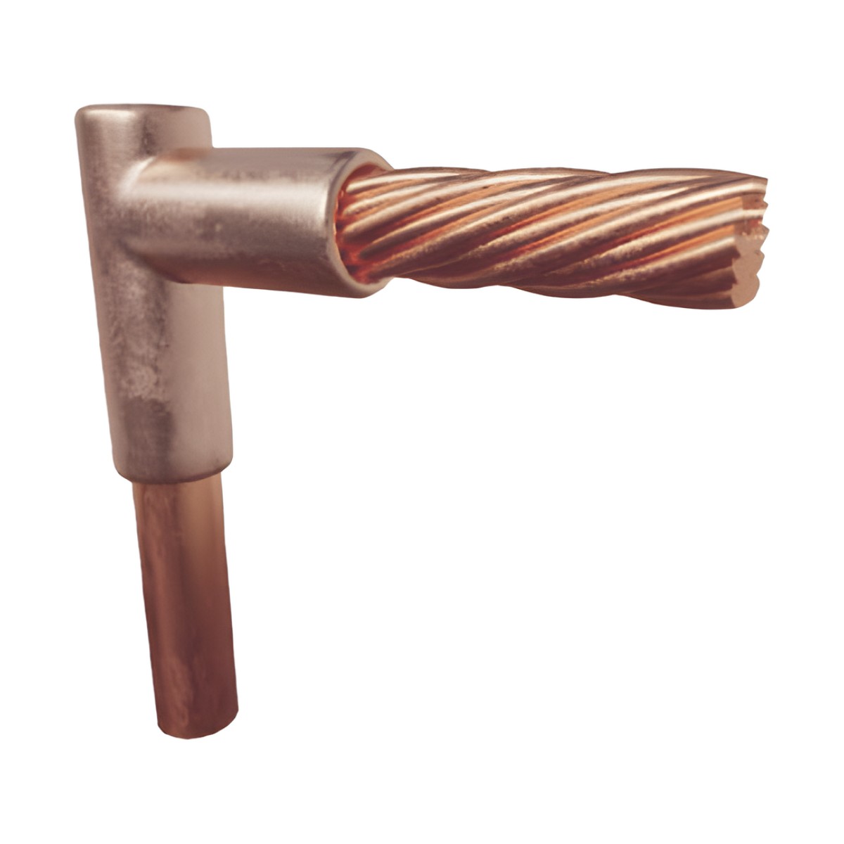 Molde para Soldadura Exotérmica Tipo L, tope varilla 3/4 In a Cable 2 Awg