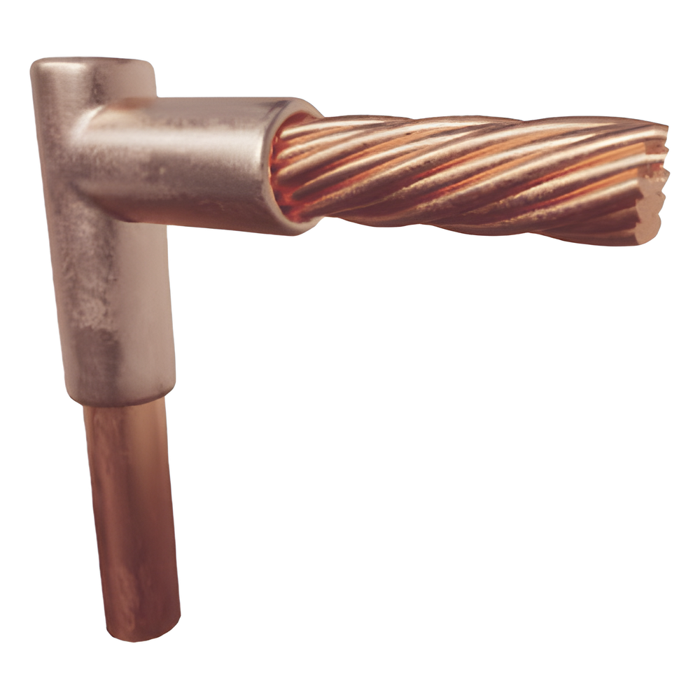Molde para Soldadura Exotérmica Tipo L, tope varilla 3/4 In a Cable 2 Awg