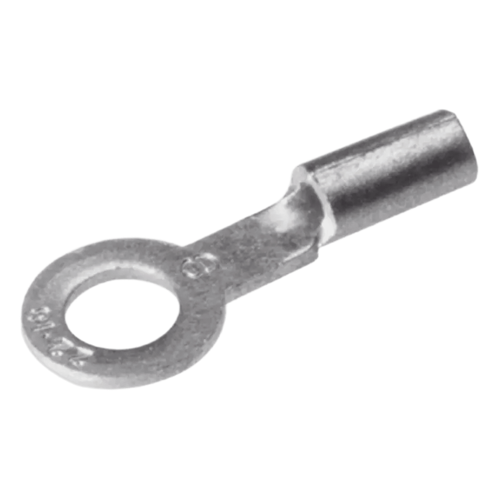 Zapata Terminal de Ojillo BURNDY para Tornillo de 1/4" (6 mm) y Calibre 12-10 AWG.
