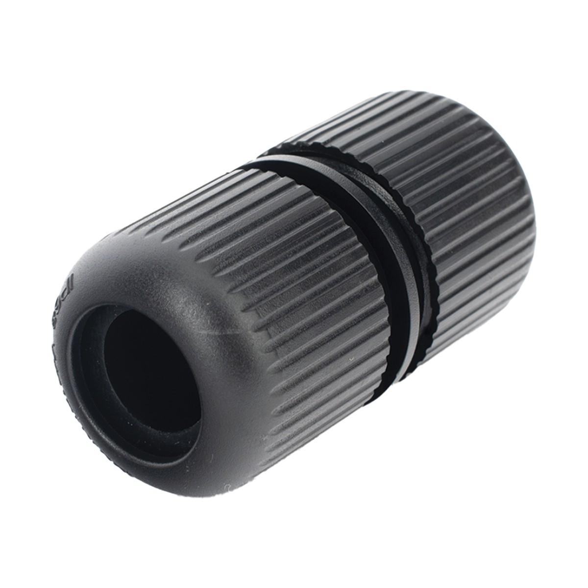 Protector para Exterior IP68 / Adaptador para el Conector Tipo Plug (12 Vcc) en Cámaras Epcom / Color Negro / Hikvision / Hilook