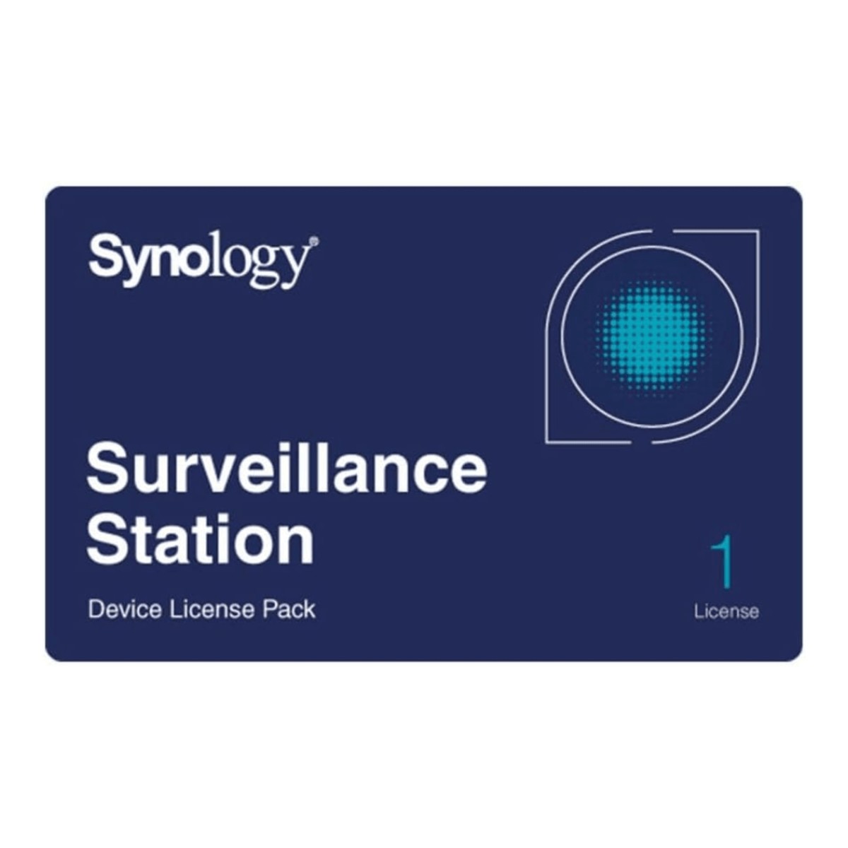 Licencia de Dispositivos de Vigilancia Synology | Paquete de 1 Licencia | Compatibilidad con Cámaras IP, Módulos de E/S, Altavoces IP | Gestión Centralizada CMS | Licencias Predeterminadas Incluidas.
