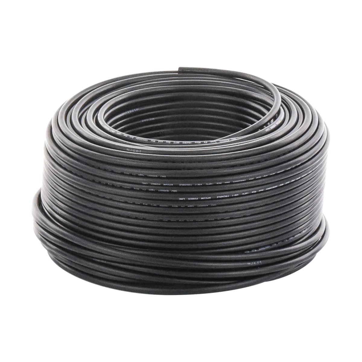 Cable Fotovoltaico Negro / 6mm² (10AWG) / Material COBRE /  2000V / Rollo de 100m