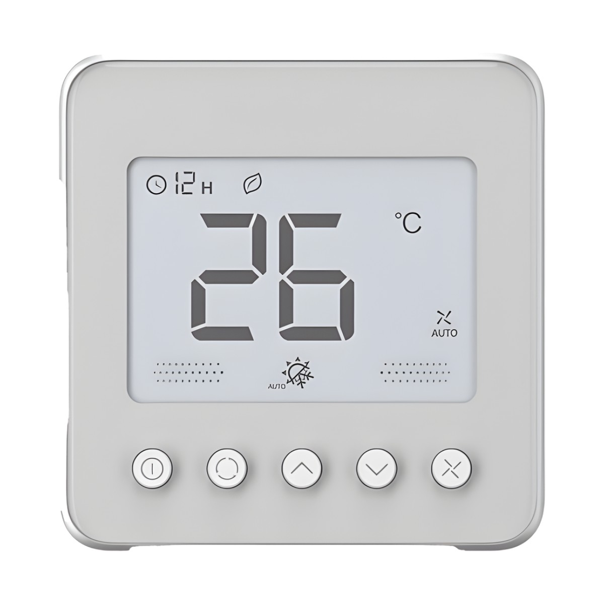 Termostato digital para fan coil de 2/4 tuberías, 110 VCA, ventilador de 3 velocidades, control on/off de válvula
