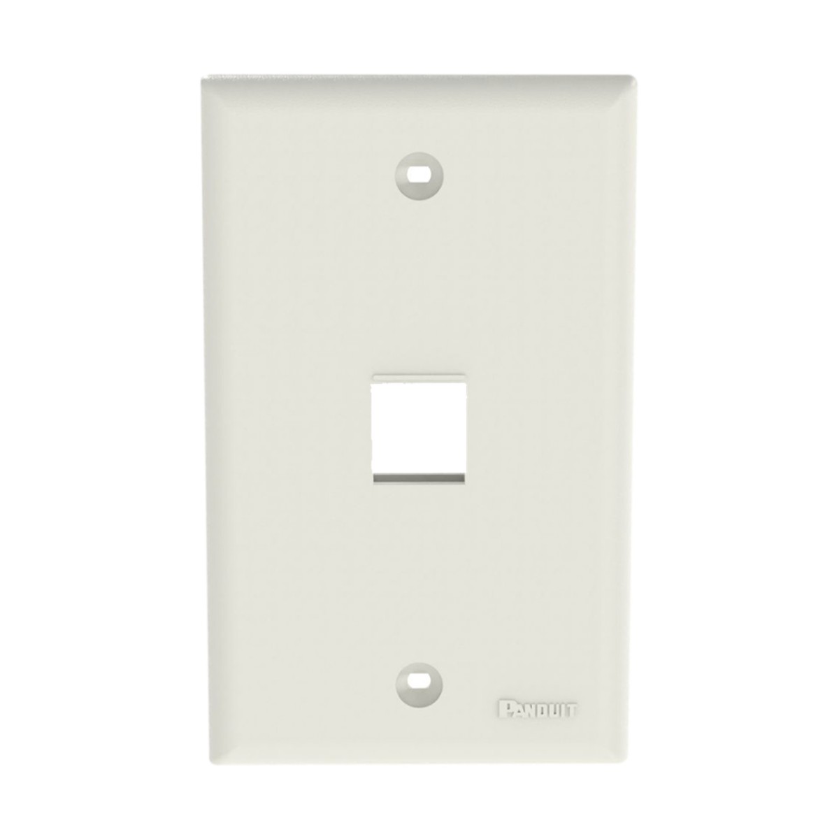 Placa de Pared Vertical, Salida Para 1 Puerto Keystone, Color Blanco Mate