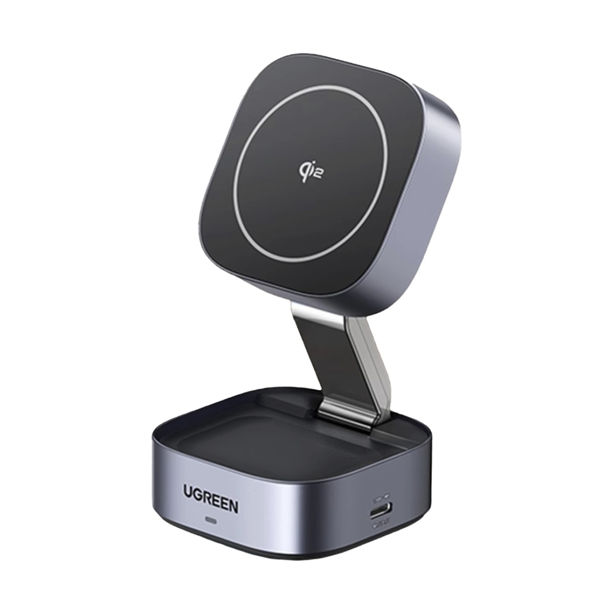 Cargador Inalámbrico 2 en 1 25W / Tecnología Magnética Qi 2 / 15W para Teléfono + 5W para Auriculares / Puerto USB-C 5W / Protecciones Múltiples / Cable USB-C Incluido