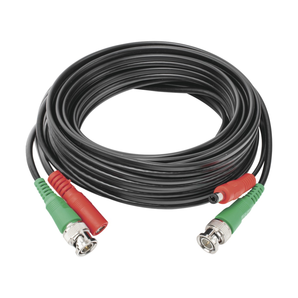 Cable Coaxial (BNC RG59) + Alimentación / SIAMES / 5 Metros (16.40 Pies) / 100% Cobre / Para Cámaras 4K / Uso Interior y Exterior