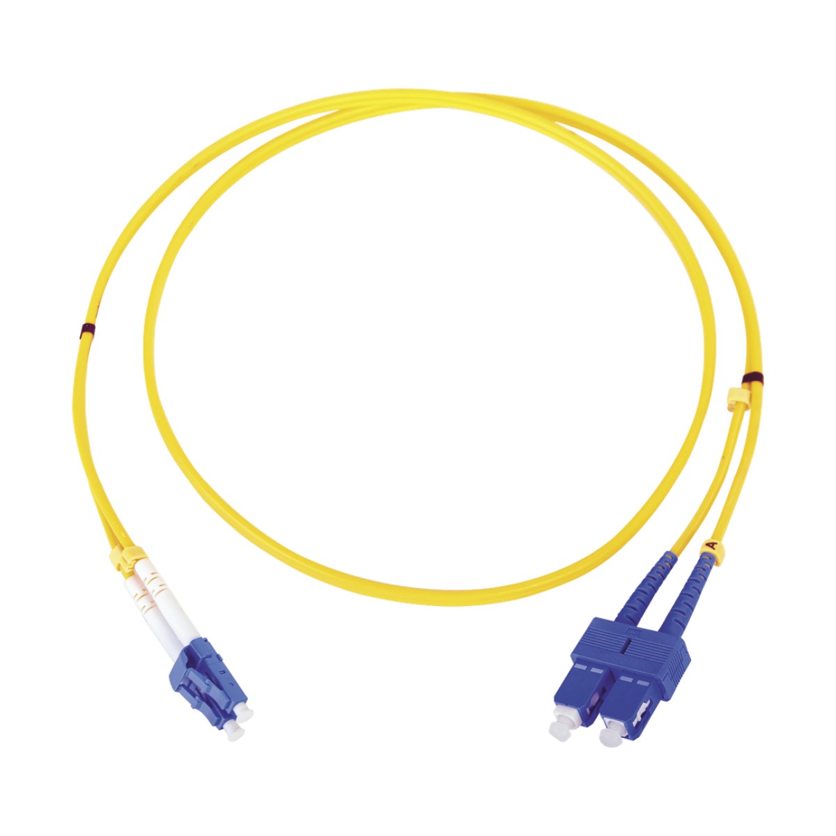 Jumper de Fibra Óptica Monomodo LC/SC Duplex de 1 Metro (3.28 Pies)