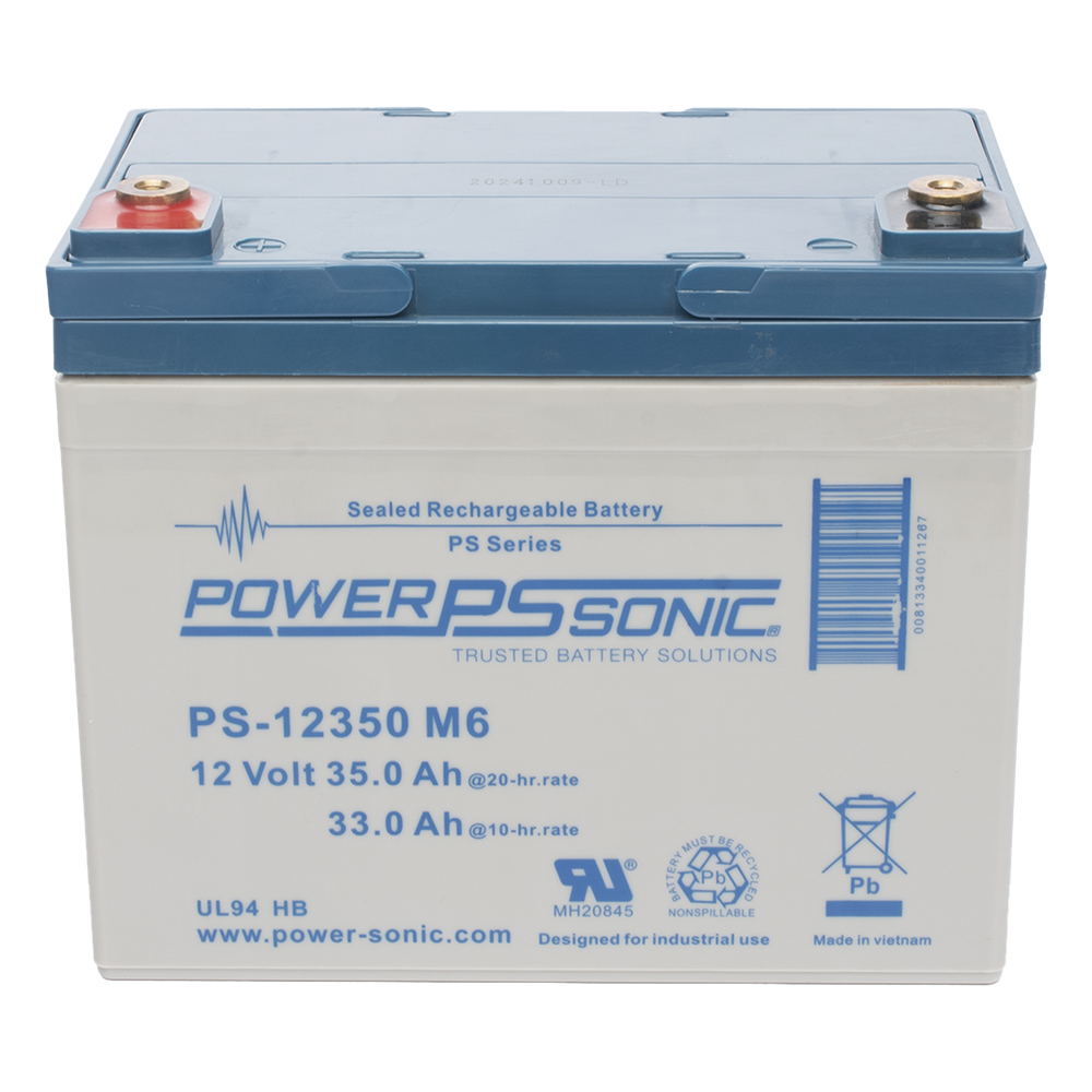 Batería 12V, 35AH, Para Respaldo, Tecnologías AGM/VRLA, 5 Años Vida Útil, Terminales M6, Reconocida UL