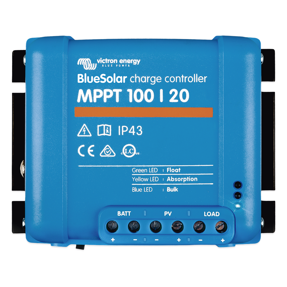 BlueSolar MPPT 100/20. Controlador Solar MPPT 20A, Voltaje Selección Automática: 12/24/48 Vcc.