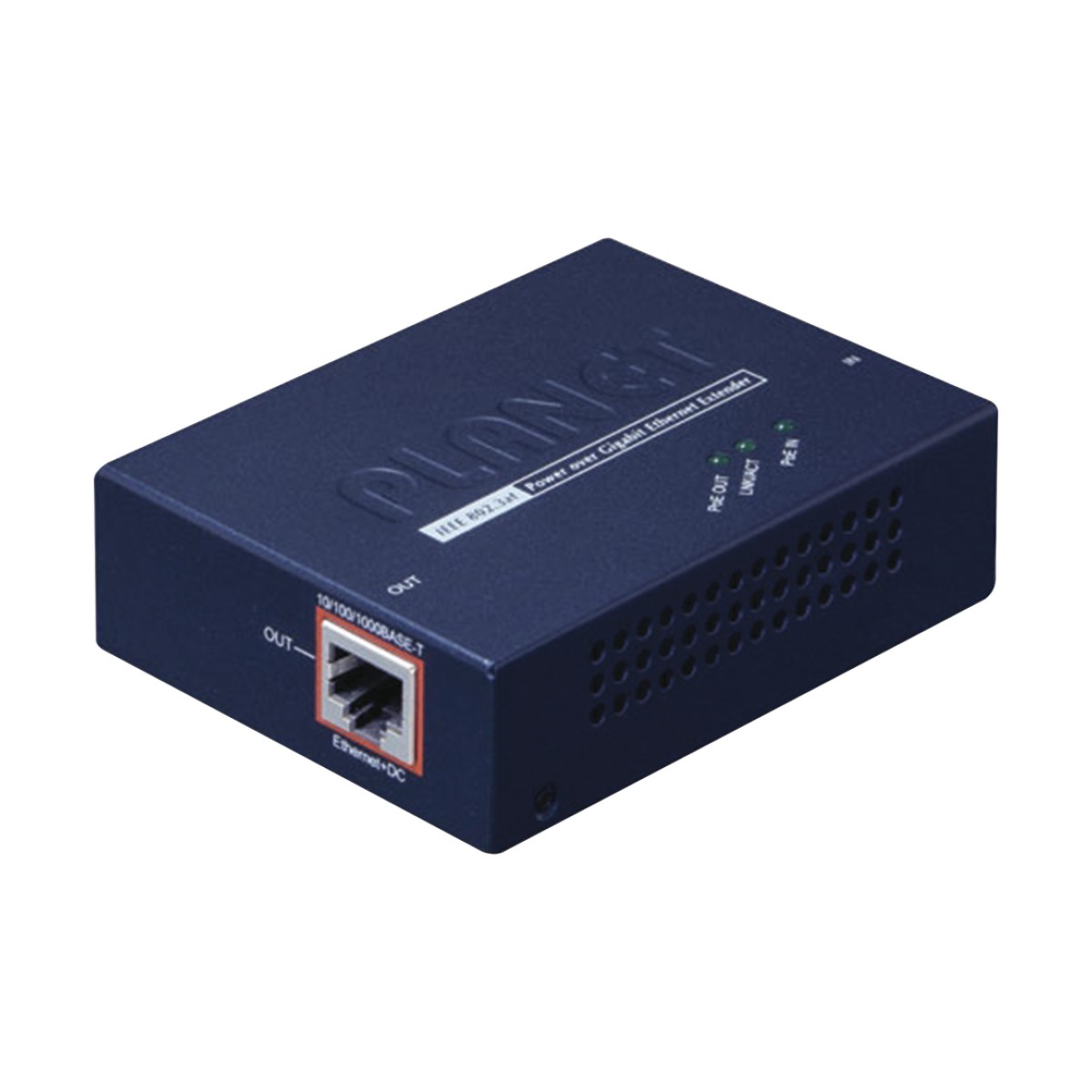 Extensor PoE+ / Hasta 100 m / Entrada PoE+ Gigabit 802.3 at y Salida PoE+ Gigabit 802.3 af / at / Interior