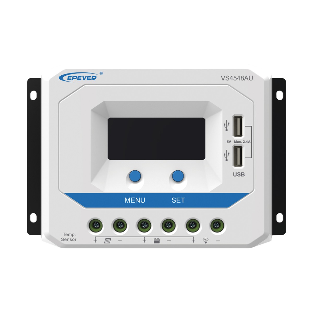 Controlador Solar de Carga PWM 12/24/36/48 V 45 A, Salida USB, con Display