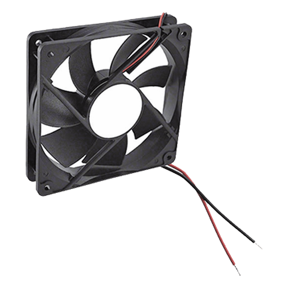 Ventilador Anticondensante Axial Cuadrado, 12Vcc, 120x120x25 mm, 75.0 CFM, 1.9 W, 161 mA, 2200 RPM.