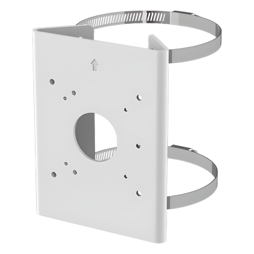 Soporte de Poste / Aluminio y Acero Inoxidable / Carga 4 kg / Poste 65-152 mm / Serie 35 / Interior y Exterior