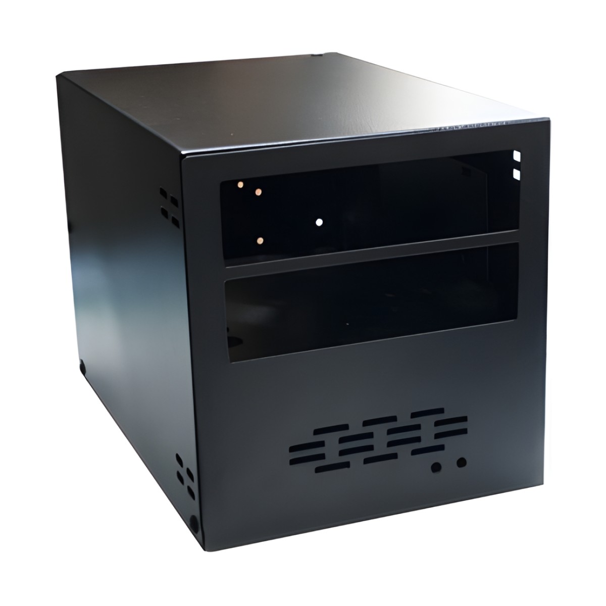 Gabinete para instalación de dos radios móviles Kenwood.