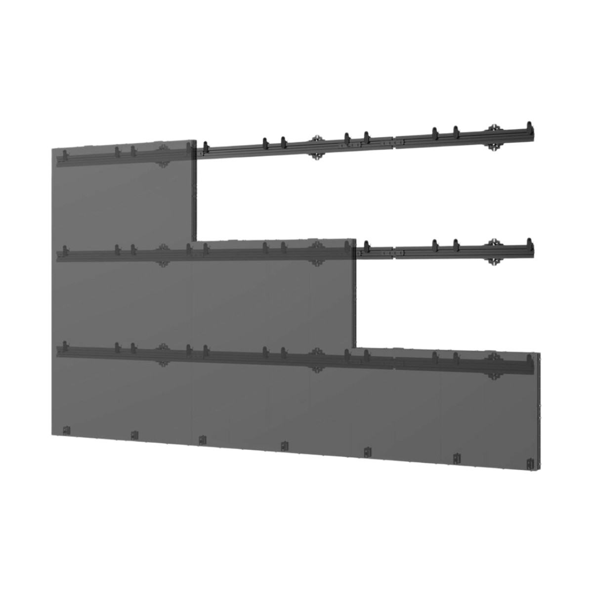 Sistema de Montaje Universal para paneles LED dvLED / SEAMLESS Connect / 6x4 Paneles / Capacidad (409.1 kg) / Aluminio / Ajuste de Precisión / Hasta 3.60 x 1.35 m m