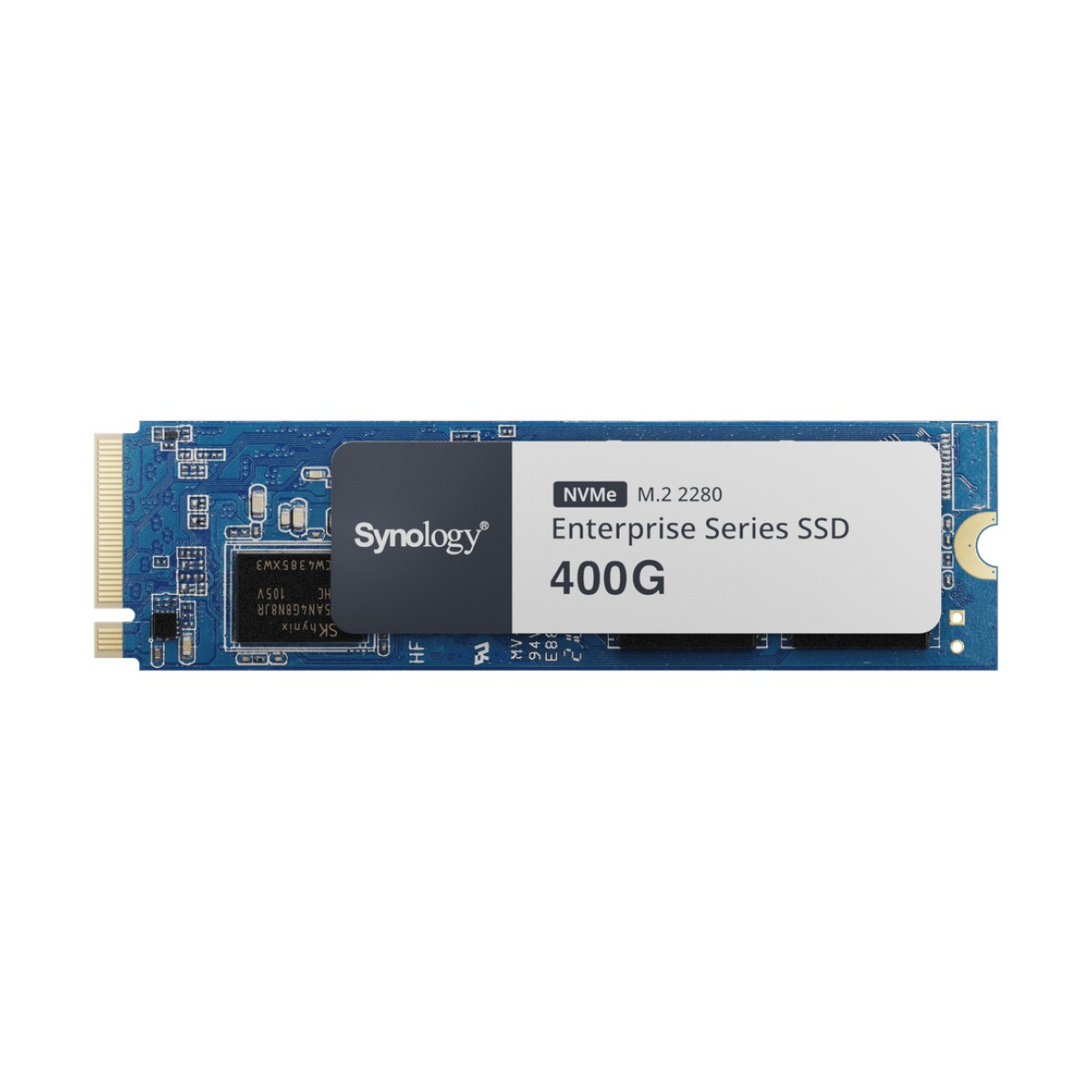 SSD 400 GB NVMe M.2 Serie Enterprise | SSD 400 GB | Alto Rendimiento Hasta 660000 IOPS Lectura | Resistencia Hasta 2900 TBW | Protección de Datos Integral | Análisis de Vida Útil | Diseñada para Sistemas Synology.