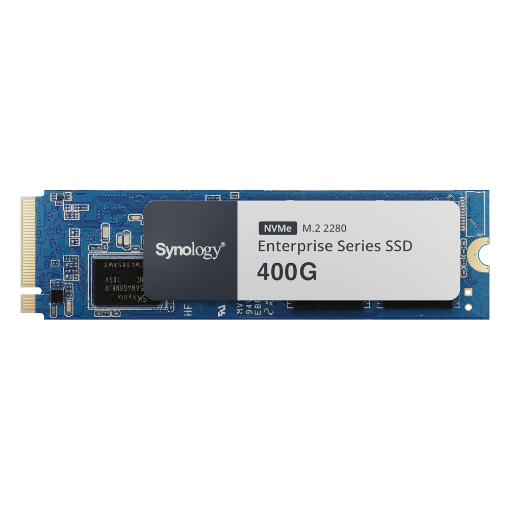 SSD 400 GB NVMe M.2 Serie Enterprise | SSD 400 GB | Alto Rendimiento Hasta 660000 IOPS Lectura | Resistencia Hasta 2900 TBW | Protección de Datos Integral | Análisis de Vida Útil | Diseñada para Sistemas Synology.
