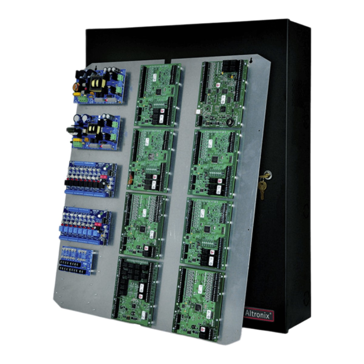 Gabinete Altronix TROVE3  y un backplane extraible TM3