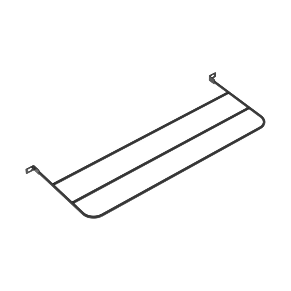 Barra para Aliviar Tensión o Peso Atrás de Patch Panel, Extendida de 7 Pulgadas, Color Negro