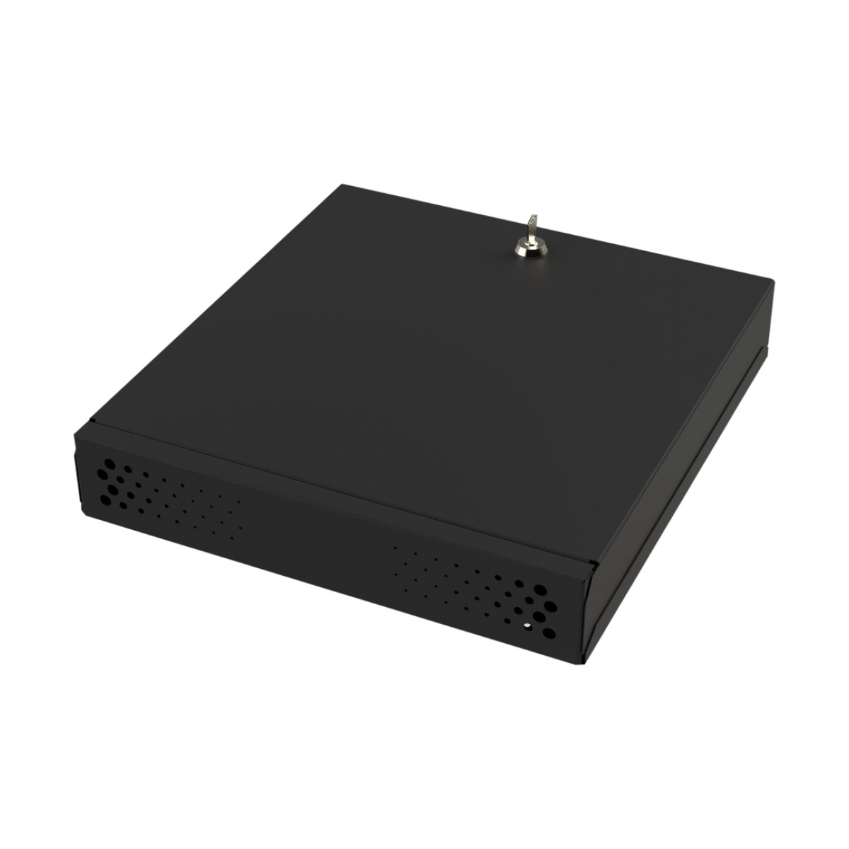 Gabinete Metálico para DVR/NVR. Tamaño Max. de DVR/NVR: 445 x 88 x 400mm (An.xAl.xProf.). Compatible con Fuente SLIM.