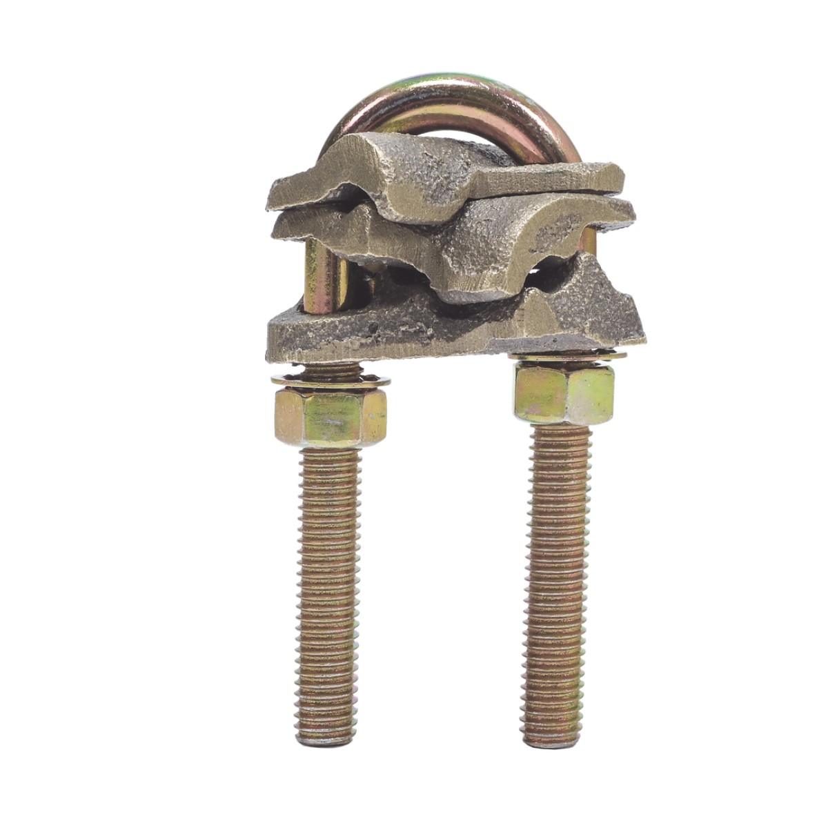 Conector X 2 Cables / Calibre 4-2/0 AWG / Bronce 100% / Unión Cruzada / Sin Soldadura / Baja Resistencia