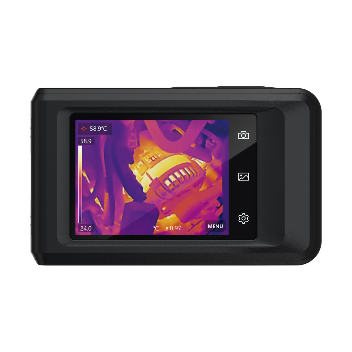 Pocket2 - Cámara Termográfica de Bolsillo / Pantalla Táctil 3.5" / Resolución IR 256 x 192 y Visual 8MP / Rango de -20°C a 400°C / SuperIR / Wi-Fi y Bluetooth / Memoria 16GB