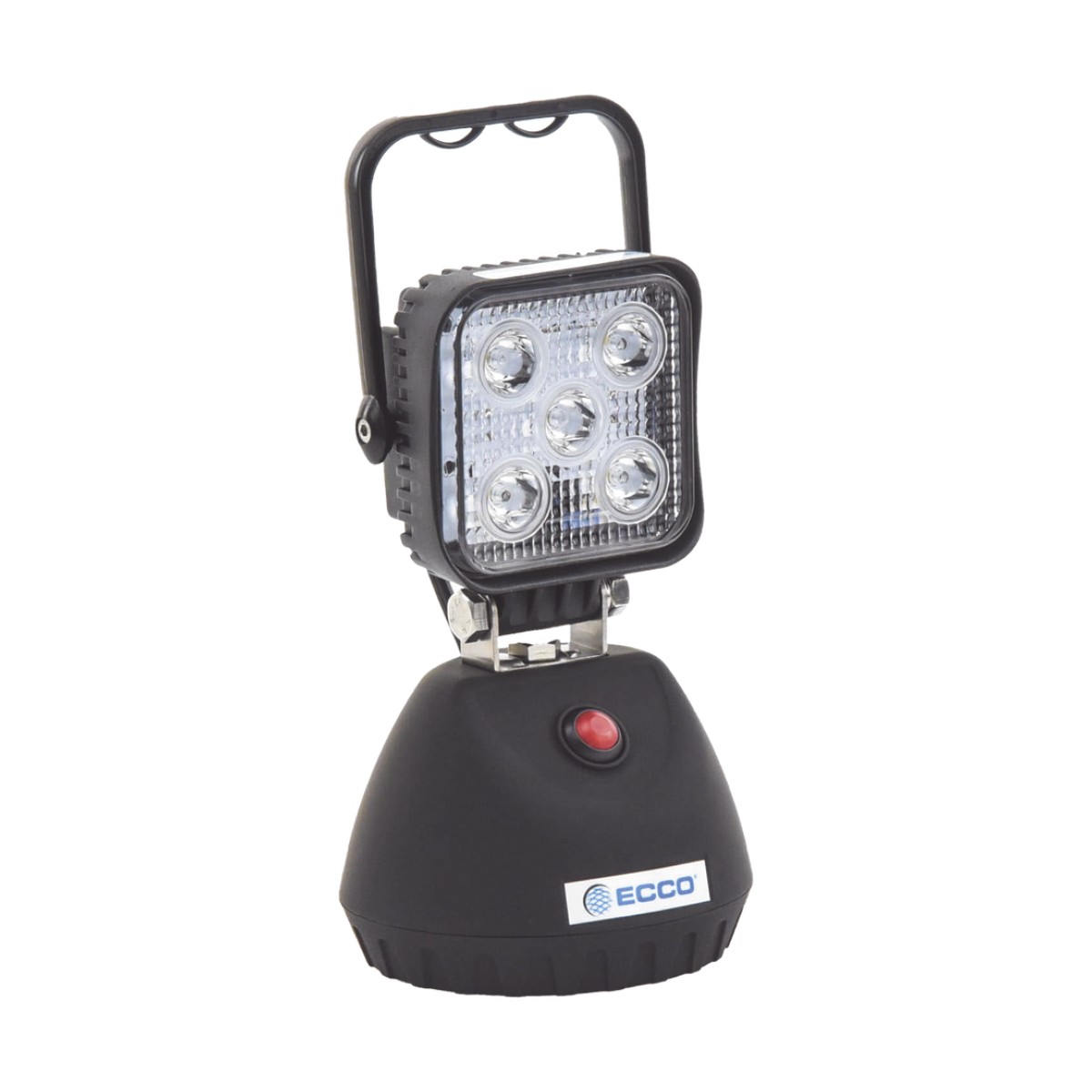 Luz de Trabajo Recargable de 5 LED, 650 Lumenes, Color Negro, Base Magnetica
