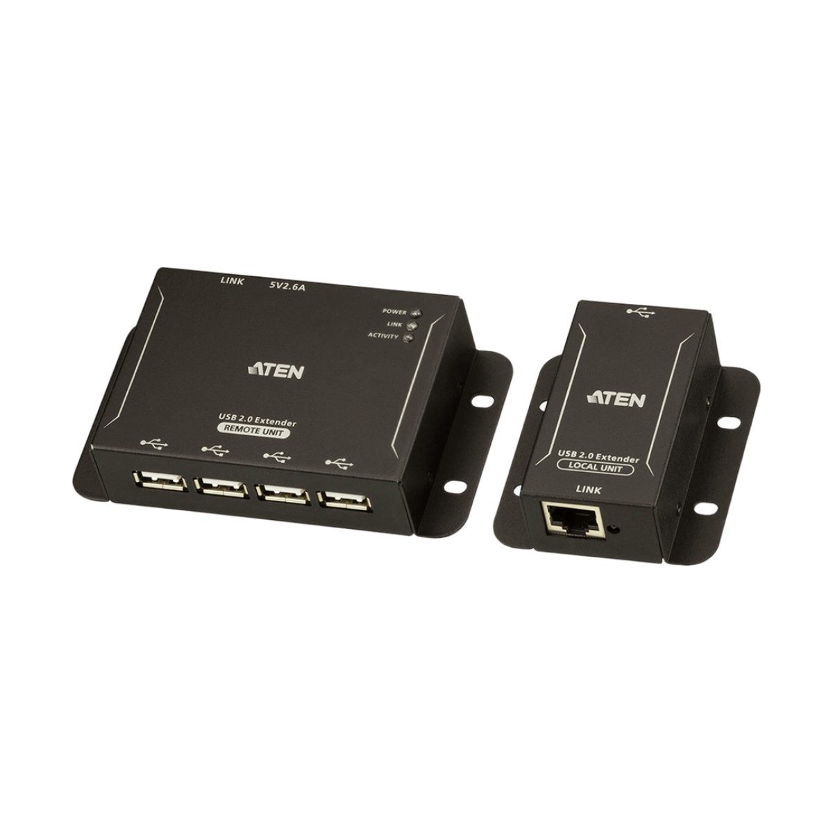 Extensor USB 2.0 |Cat 5| Hub de 4 puertos | hasta 50 metros