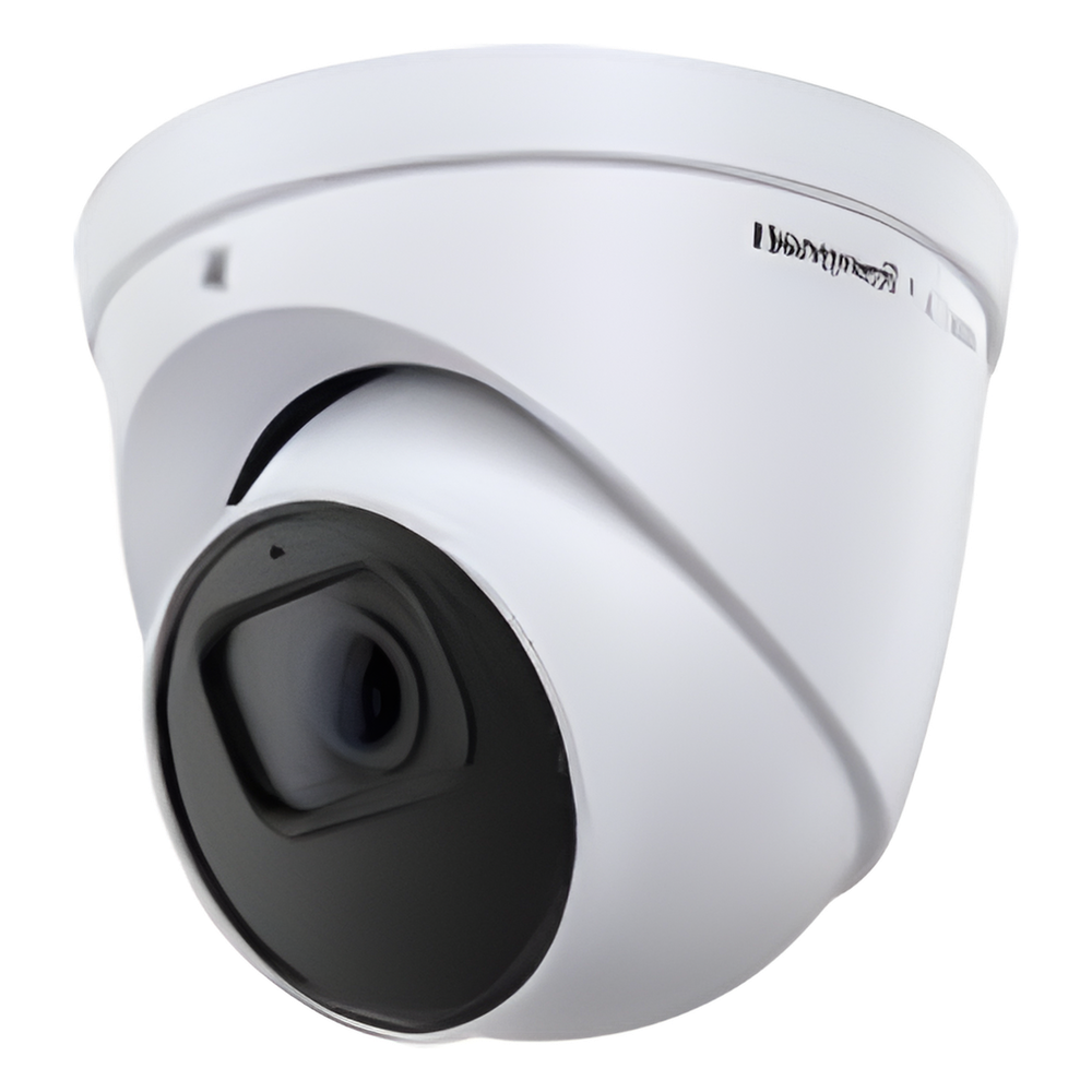 Cámara Turret IP / 5 MP / Lente Fijo 2.8 mm / WDR 120 dB / IR 40 m / IP66 IP67 IK10 / PoE / NDAA