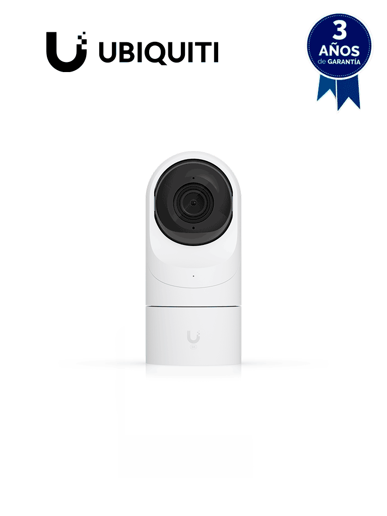 UBIQUITI UVC-G5-Flex - Cámara IP PoE Para Interior & Exterior/ Resolución de 4 MP con Iluminadores IR Hasta 6 Mts/ Lente fijo/ Micrófono Integrado/ Detección de Eventos de IA