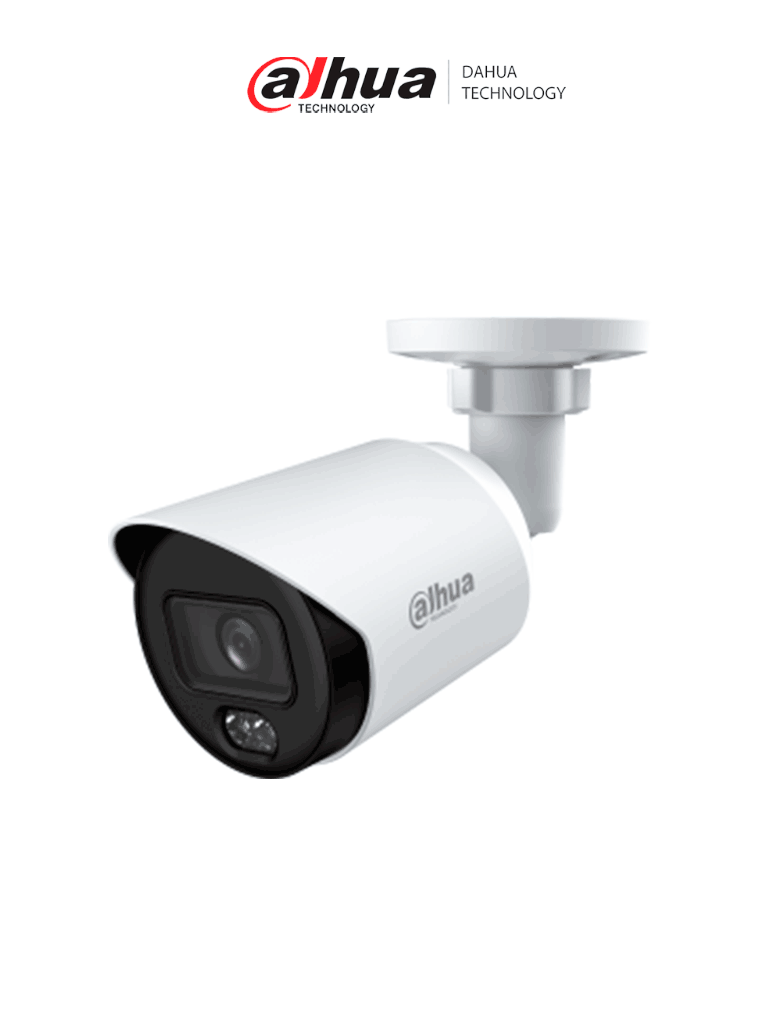 DAHUA DH-HAC-HFW1509TN-A-LED-S3 - Cámara Bullet Full Color de 5 Megapixeles/ Lente de 2.8 mm/ Micrófono Integrado/ Leds para 20 Metros/ Metalica/ WDR de 120 dB/ IP67/ #PCQ3