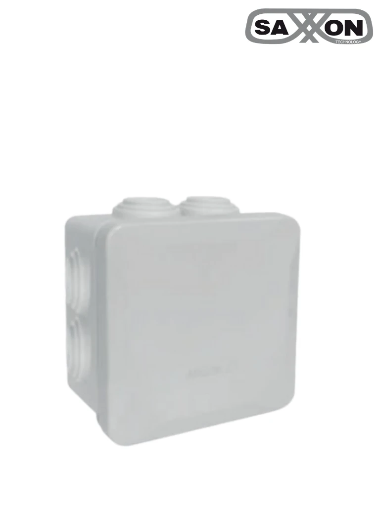 SAXXON CE808045CH - Caja de conexiones con 7 entradas / Termoplástico / Dimensiones 85 x 85 x 45 mm (Ancho x Alto x Fondo) / IP55