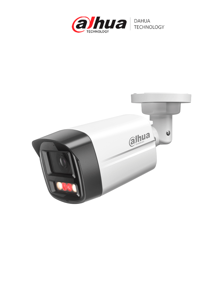 DAHUA DH-IPC-HFW1439TL1-A-IL -Cámara IP Bullet de 4 Megapíxeles/Iluminador Dual/ Lente de 2.8mm/ 94 Grados de Apertura/ 1detección humana/ H.265+/WDR/ IP67/ #LoNuevo