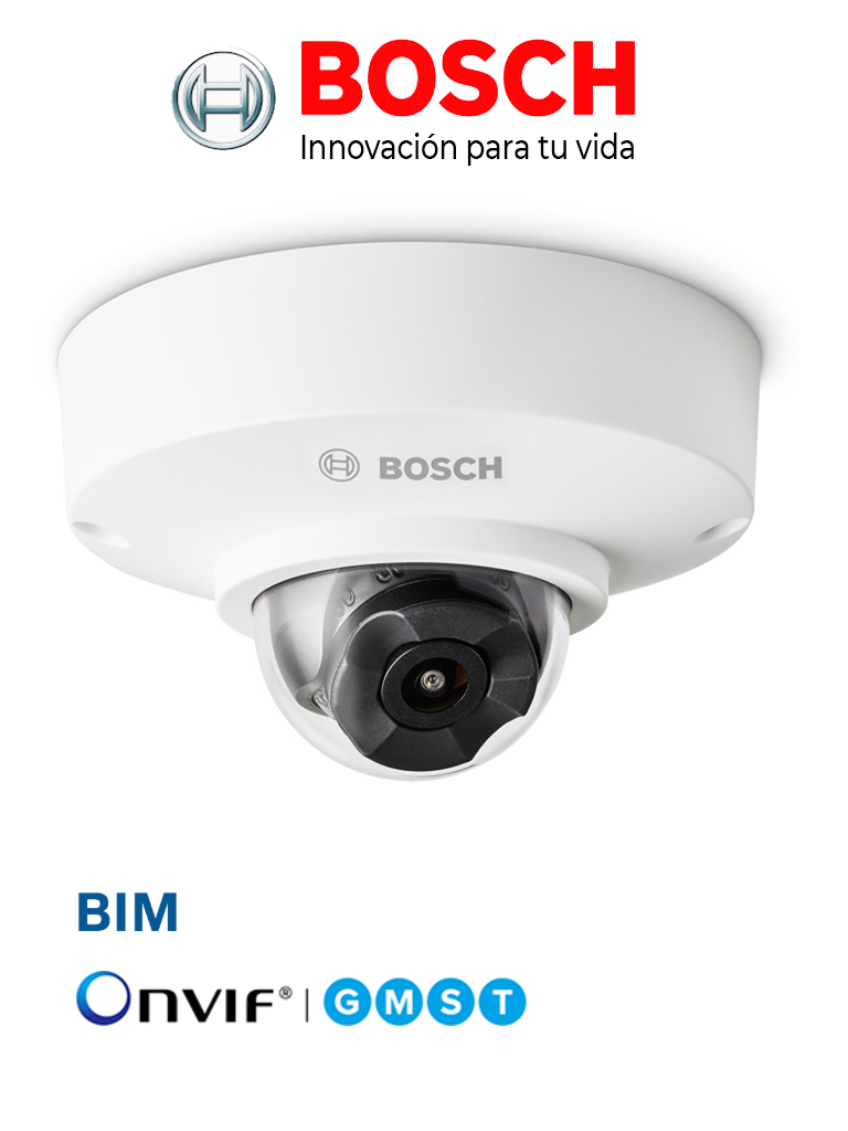BOSCH V_NUV3702F02 - Microdomo 2MP HDR 137° / Flexidomo 3100i / Interior