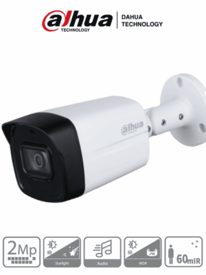 Camara Bullet de 2 Megapixeles/ Super Adapt/ Lente de 2.8 mm/ 107 Grados