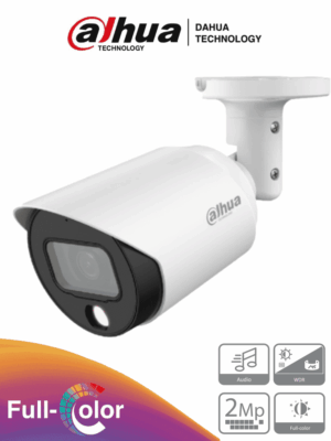 Camara Bullet Full Color de 2 Megapixeles/ 1080p/ Microfono Integrado