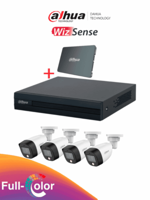Kit FullColor de 4 Canales con SSD de 512GB/ 4 Camaras Full Color de 2 Megapixeles