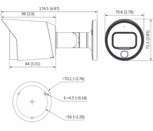 Camara Bullet Full Color de 2 Megapixeles/ 1080p/ Microfono Integrado - Image 2