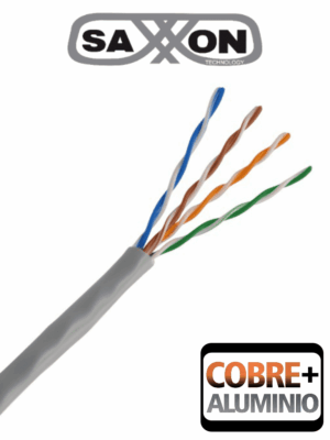Bobina de Cable UTP Cat5e/ 305 Metros/ CCA/ Color Gris