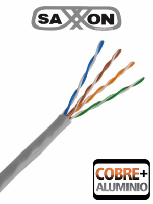 Bobina de Cable UTP Cat5e/ 100 Metros/ CCA/ Color Gris/ Uso Interior
