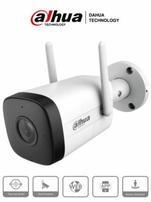 Cámara IP Bullet Wifi de 2 Megapixeles/ Lente de 2.8 mm/ 100 Grados de Apertura