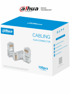 Caja con 100 Plugs RJ45 Cat5e/ Chapado de Oro de 15 U