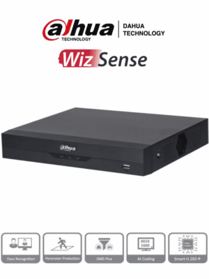DVR 16 Canales 5 Megapixeles Lite/ WizSense/ H.265+/ 16 Ch HDCVI +8 IP
