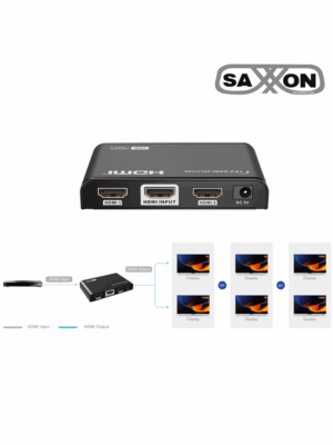 Divisor de Video HDMI 4K de 1 Entrada y 2 salidas/ Soporta Resolución 4Kx2K @30Hz/ 1080P - Image 3