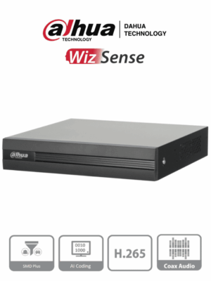 DVR de 4 canales 5MP Lite con WizSense y H.265