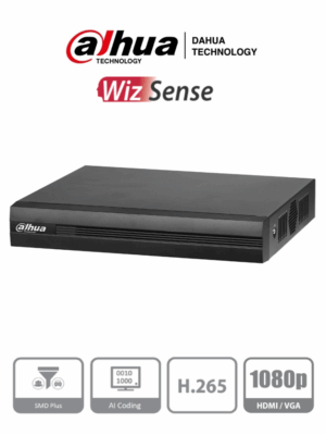 DVR de 16 canales 1080p Lite WizSense y Cooper-I. Compatible con H.265