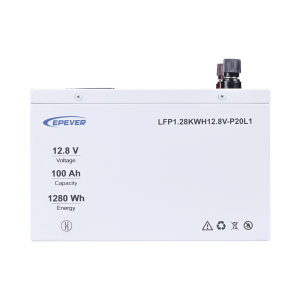 Batería de Litio LiFePO4 12.8Vcc, 100Ah, 1.28KwH, Pantalla LCD para Monitoreo Local, Carcasa Metálica