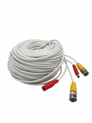 Cable Armado para Video y Energía 20m, BNC Macho y Alimentación DC